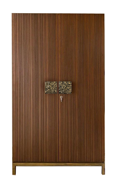 Lotus Door Handle on Almirah by Sahil & Sarthak
